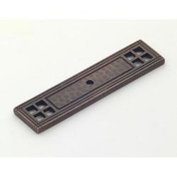 Classic Brass Arts and Crafts Collection Aged Bronze Backplates (Pack of 2)