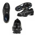 Free supportive tips on silver bank and navidad bank Puma Men's Harpia Black/ Silver/ Blue Golf Shoes