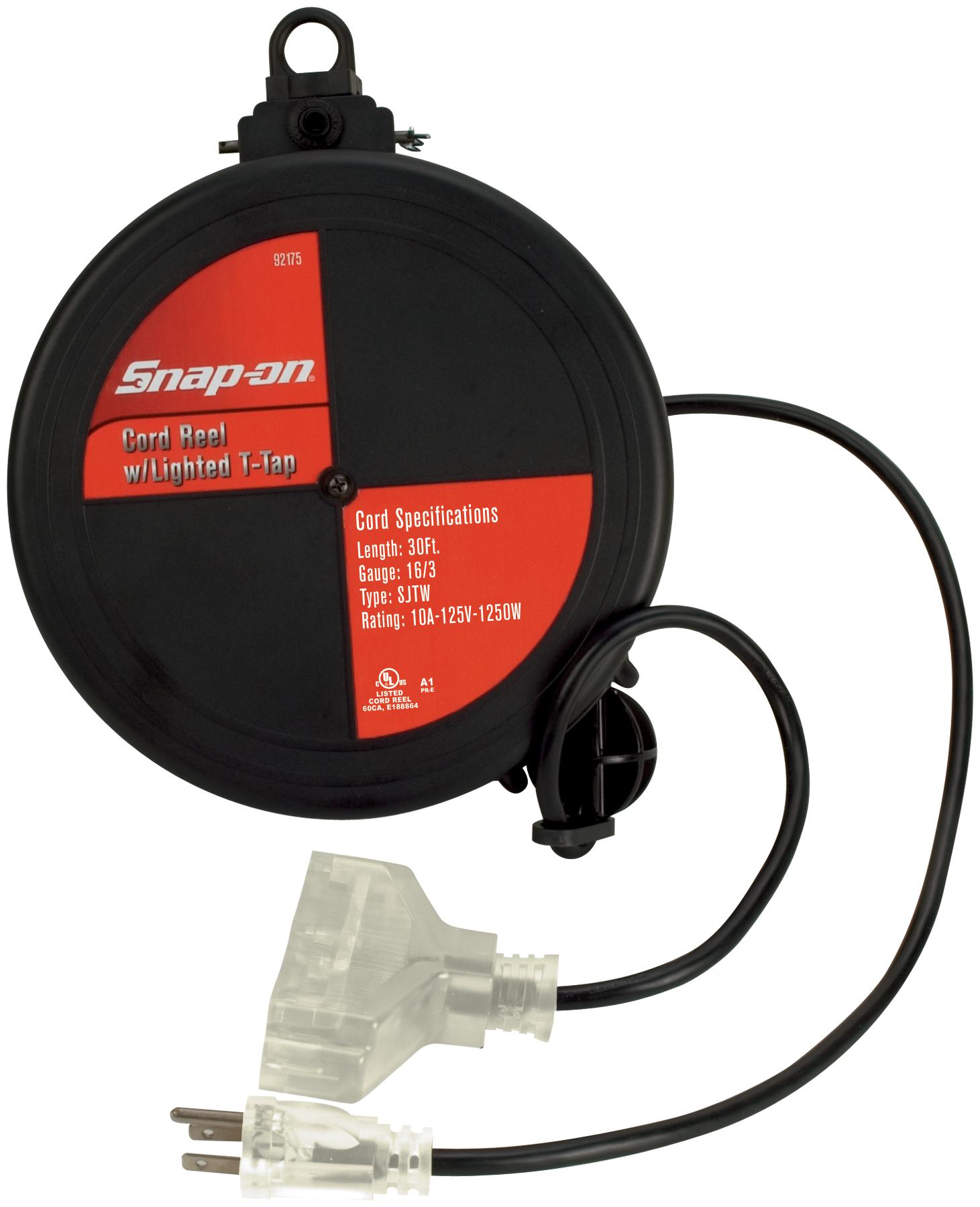 Snapon Cord Reel with Clear Lighted Ttap And Cord 13532699