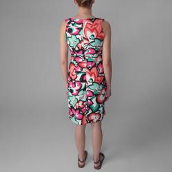 Sangria Women's Floral Pattern Sleevless Dress