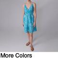 Journee Collection Juniors Floral Print V-neck Dress