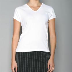 Golftini Women's White V-neck Golf Shirt
