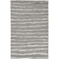Handmade Soho Stripes Grey New Zealand Wool Rug (3'6 x 5'6')