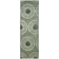 Handmade Soho Zen Grey/ Ivory New Zealand Wool Runner (2'6 x 12')