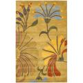 Handmade Soho Gold/ Multi New Zealand Wool Rug (3'6 x 5'6')