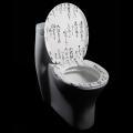 Japanese Characters Designer Melamine Toilet Seat Cover