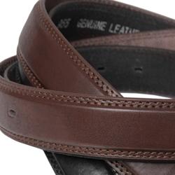 Boston Traveler Men's Topstiched Leather Belt