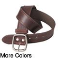 Boston Traveler Men's Topstitched Leather Belt