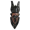 Handcrafted Wood 'Forgiveness' African Tribal Mask (Ghana)