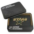 Dallas Stars Men's Black Leather Tri-fold Wallet