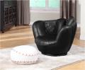 Baseball Swivel Chair w/ Ottoman