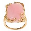 Dyach 14k Yellow Gold Pink Opal Fashion Ring