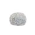 Sterling Silver White Crystal Ring