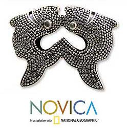 Sterling Silver 'Pisces' Brooch (Indonesia)