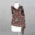 Studies blog on Wrap Machine Film Wool 'Autumn Notes' Shawl (India)
