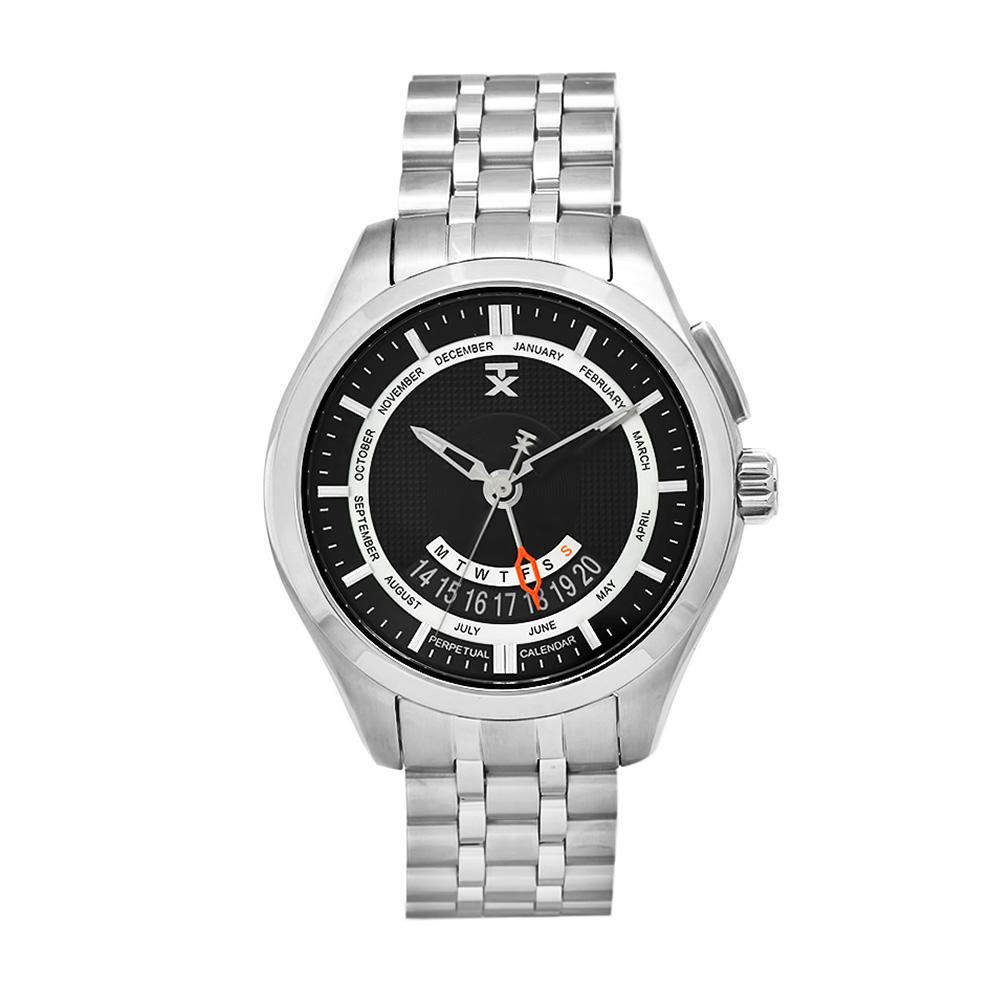 timex-men-s-perpetual-calendar-stainless-steel-black-dial-watch