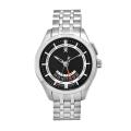 Timex Men's Perpetual Calendar Stainless Steel Black Dial Watch