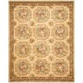Asian Hand-knotted Savonnerie Beige Wool Rug (8' x 10')