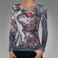 Marked for Life Women's Black Long-sleeve Graphic Tee
