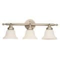 Transitional 3-light Nickel Vanity Light