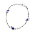 Sterling Silver Children's Enameled Elephant Bracelet