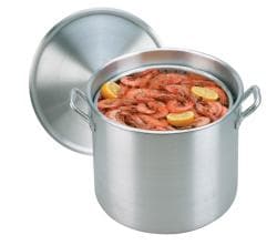 King Kooker 22-quart Aluminum Boiling Pot with Steam Basket and Lid