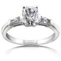 14k White Gold 1 1/3ct TDW Certified Diamond Engagement Ring (F, SI2)