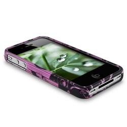 Swirl Case/ Anti-glare Screen for Apple iPhone 4