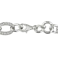 Sterling Silver 1/4ct TDW Diamond Link Bracelet (H-I, I3)