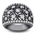Miadora 14k White Gold 1 1/3ct TDW Round-cut Diamond Ring (G-H, SI1-SI2)