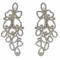 Sterling Silver Cubic Zirciona Dangle Earrings