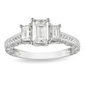 18k White Gold 1 3/5ct TDW Certified Diamond Ring (F-G, SI1)