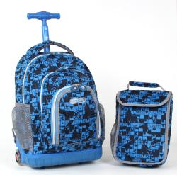J World Shadow Puzzle 16-inch Kids Rolling Backpack with Lunch Bag