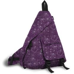 J World Purple Love Letter 19-inch Sling Bag