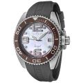 Invicta Women's 'Angel' Dark Grey Rubber White Diamond Watch