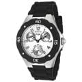 Invicta Women's 'Angel' White Dial Black Silicon Watch