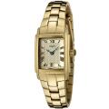 Rotary Women's Champagne Textured Dial Gold Ion-plated Watch