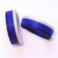 Sisal Fiber Blue, Black and White Woven Bracelet (Rwanda)