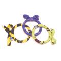 Set of 3 Dutch Wax Cloth Indigo/Yellow/Lime Textile Bangles (Rwanda)