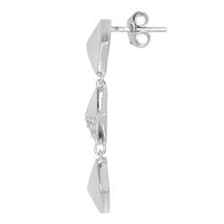 Sterling Silver 1/6ct TDW Diamond Fashion Earrings (H-I, I3)