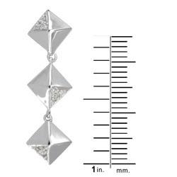 Sterling Silver 1/6ct TDW Diamond Fashion Earrings (H-I, I3)