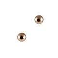 14k Pink Gold Ball Stud Earrings