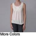 Coolwear Junior's Embellished Neckline Sleeveless Top