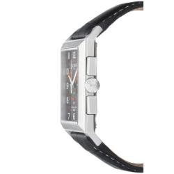 Locman Men's 'Sport' Stainless Steel and Leather Quartz Date Watch