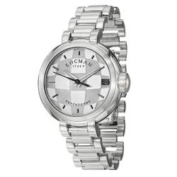 Locman Men's 'Glamour' Stainless Steel Quartz Date Watch