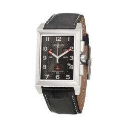 Locman Men's 'Sport' Stainless Steel and Leather Quartz Date Watch