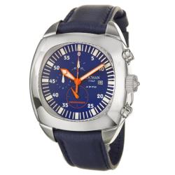 Locman Men's '1970' Stainless Steel and Lorica Leather Quartz Watch