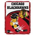 Northwest Chicago Blackhawks Woven Jacquard Acrylic Baby Blanket