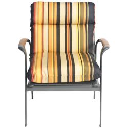 Bianca Stripe Outdoor Multi Stripe Patio Club Chair Cushion