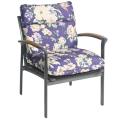 Pia Floral Outdoor Purple Patio Club Chair Cushion